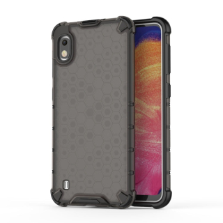 HONEYCOMB Tvrdený kryt pre Samsung Galaxy A10 - čierny